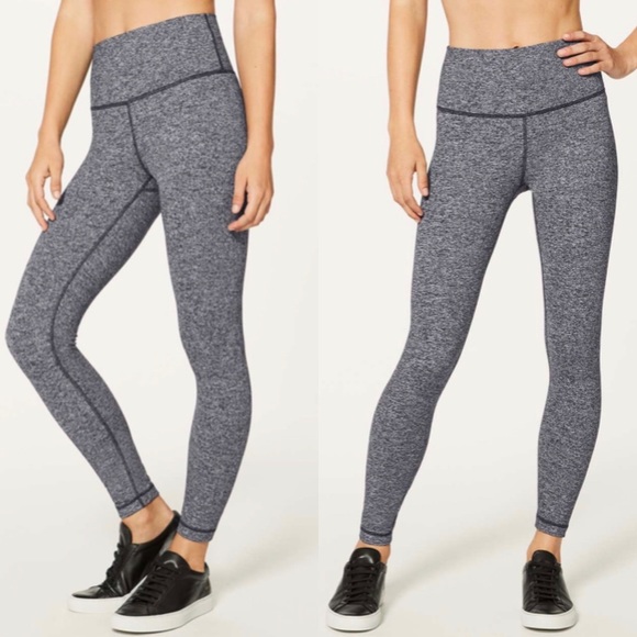 lululemon athletica Pants - Lululemon Wunder Under Hi-Rise 7/8 Tight 25” Heathered Black